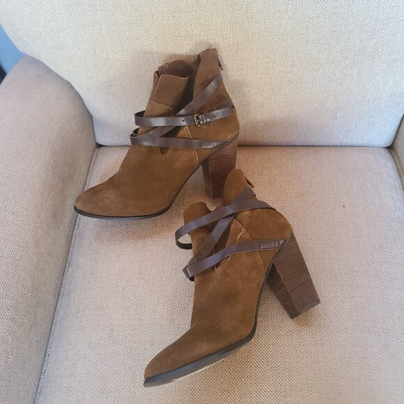 Carlos by Carlos Santana Miles Ankle Boot Booties Bourbon Brown 9.5 Boho Rock - Picture 4 of 8